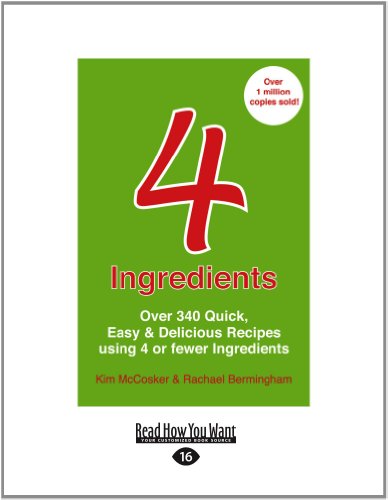 Stock image for 4 Ingredients--UK Edition(EasyRead Large Edition) for sale by Revaluation Books