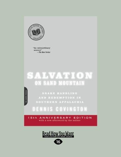 9781458766274: Salvation on Sand Mountain: Snake Handling and Redemption in Southern Appalachia: Easyread Large Edition