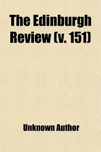 The Edinburgh Review (Volume 151) (9781458875662) by Smith, Sydney