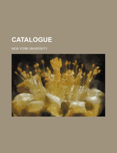 Catalogue (9781459060098) by University, New York