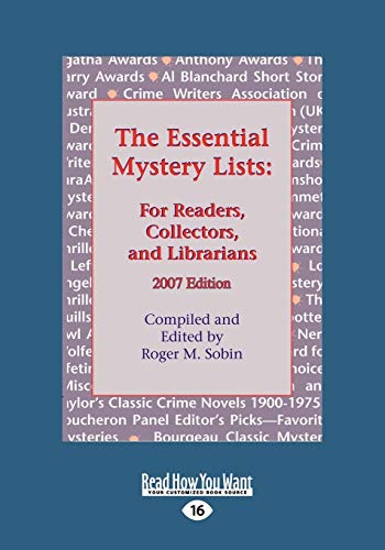Stock image for The Essential Mystery Lists: For Readers, Collectors, and Librarians (Large Print 16pt) for sale by Discover Books