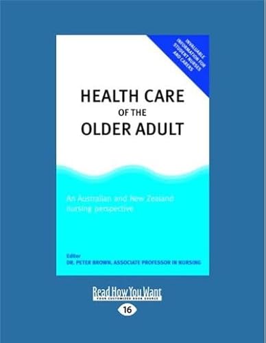 Beispielbild fr Health Care of the Older Adult: An Australian And New Zealand Nursing Perspective zum Verkauf von Revaluation Books