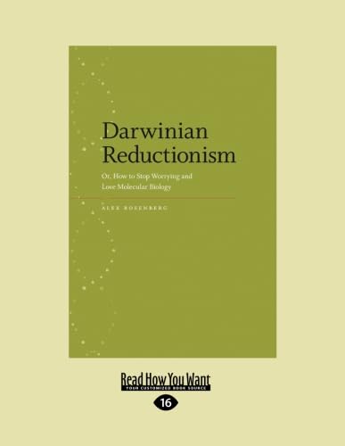 9781459627345: Darwinian Reductionism: Or, How to Stop Worrying and Love Molecular Biology