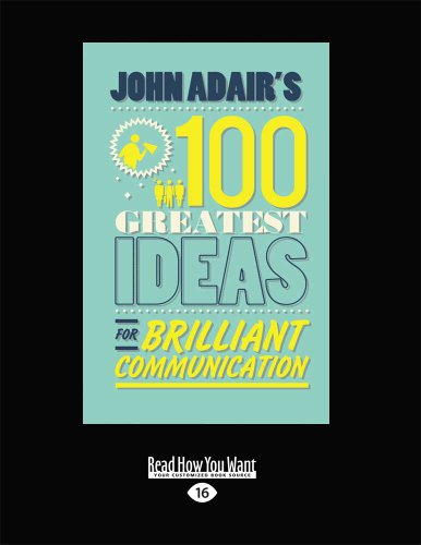 9781459635814: John Adair's 100 Greatest Ideas for Brilliant Communication