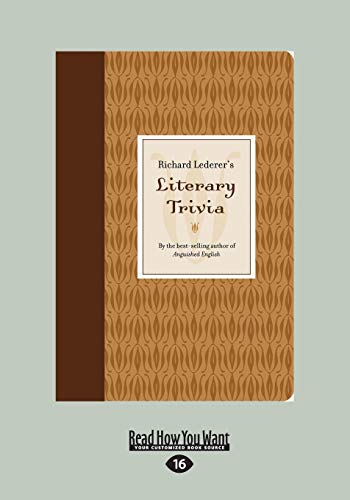 Beispielbild fr Richard Lederer's Literary Trivia zum Verkauf von Books From California