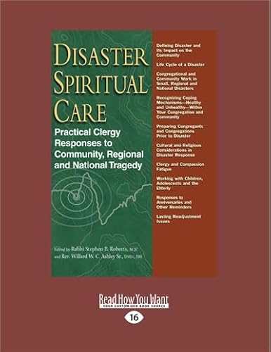 9781459678842: Disaster Spiritual Care: Practical Clergy Responses to Community, Regional and National Tragedy