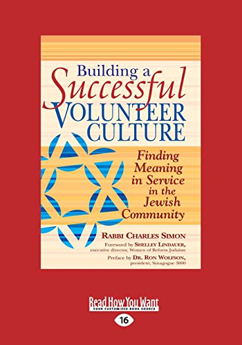 9781459683266: Building A Successful Volunteer Culture: Finding Meaning in Service in the Jewish Community