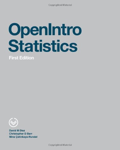 Beispielbild fr OpenIntro Statistics : First Edition zum Verkauf von Better World Books