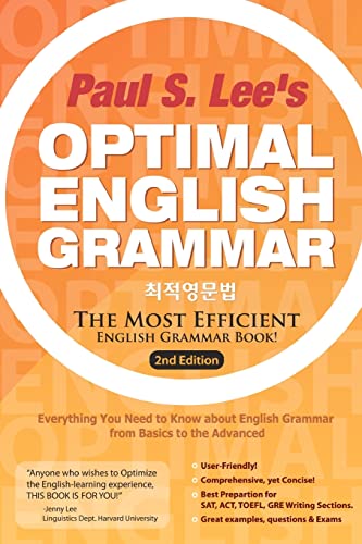 Beispielbild fr Optimal English Grammar: The Most Efficient English Grammar Book zum Verkauf von PlumCircle