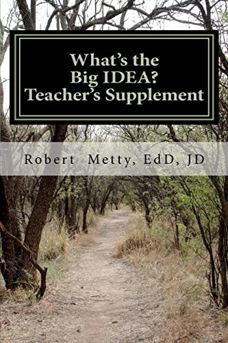 Beispielbild fr What's the Big IDEA? Teacher's Supplement zum Verkauf von THE SAINT BOOKSTORE