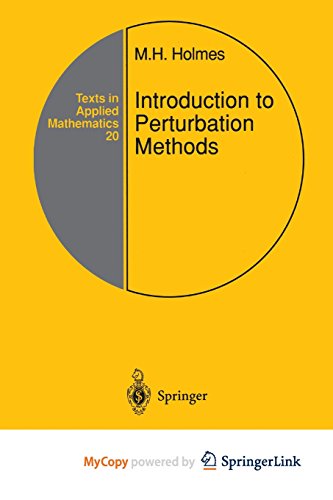 9781461253488: Introduction to Perturbation Methods