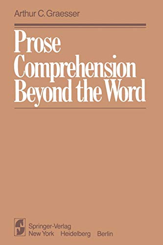 Imagen de archivo de Prose Comprehension Beyond the Word a la venta por THE SAINT BOOKSTORE