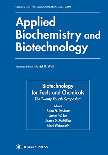Beispielbild fr Biotechnology for Fuels and Chemicals: The Twenty-Fourth Symposium zum Verkauf von ThriftBooks-Dallas