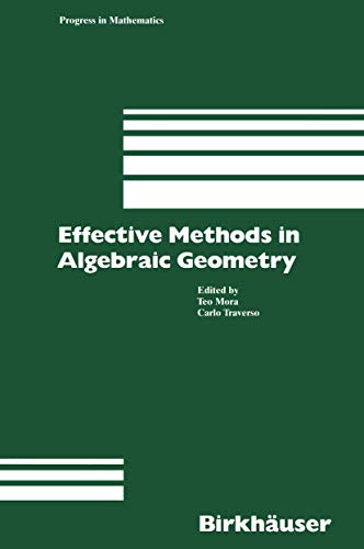 Stock image for Effective Methods in Algebraic Geometry for sale by THE SAINT BOOKSTORE