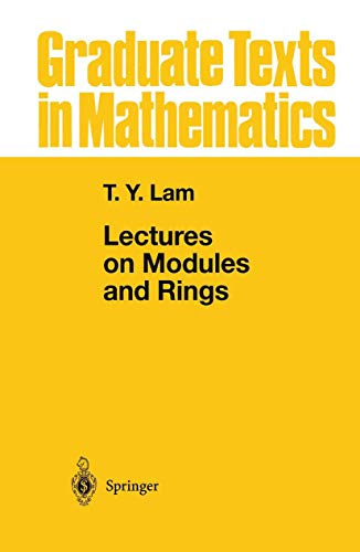 Beispielbild fr Lectures on Modules and Rings (Graduate Texts in Mathematics) zum Verkauf von Ria Christie Collections