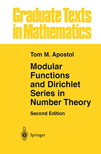 9781461269786: Modular Functions and Dirichlet Series in Number Theory: 41 (Graduate Texts in Mathematics, 41)