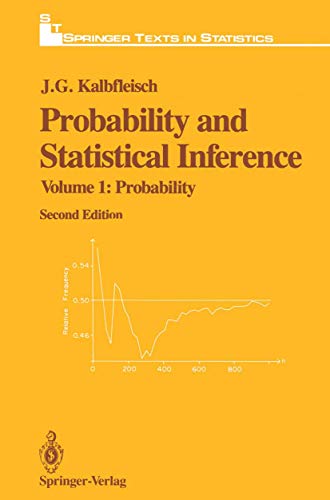 Stock image for Probability and Statistical Inference: Volume 1: Probability (Springer Texts in Statistics) for sale by Ria Christie Collections