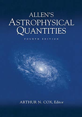 9781461270379: Allen's Astrophysical Quantities