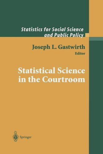 Beispielbild fr Statistical Science in the Courtroom zum Verkauf von Blackwell's