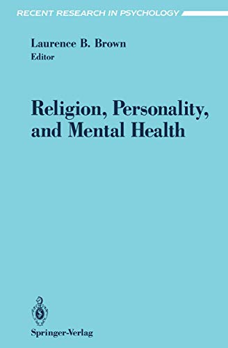 Beispielbild fr Religion, Personality, and Mental Health zum Verkauf von THE SAINT BOOKSTORE