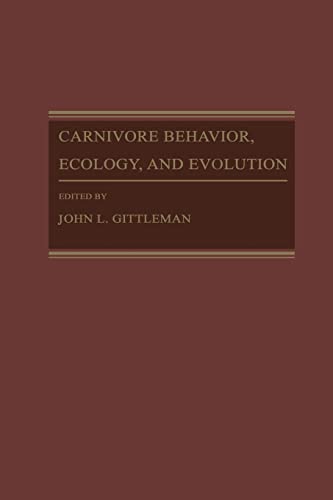 Stock image for Carnivore Behavior, Ecology, and Evolution for sale by Revaluation Books