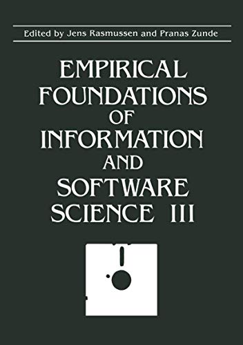 Imagen de archivo de Empirical Foundations of Information and Software Science III a la venta por Lucky's Textbooks