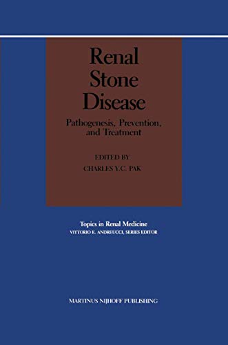 Stock image for Renal Stone Disease: Pathogenesis, Prevention, and Treatment (Topics in Renal Medicine, 5) for sale by Lucky's Textbooks