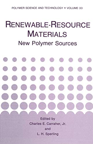 Imagen de archivo de Renewable-Resource Materials New Polymer Sources a la venta por Buchpark