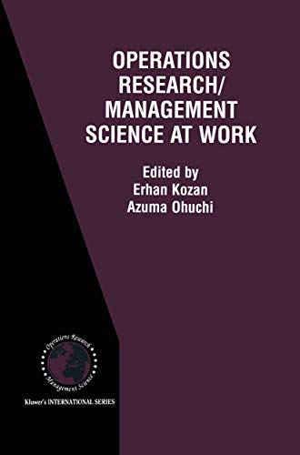 9781461352549: Operations Research/Management Science at Work (International Series in Operations Research & Management Science): 43