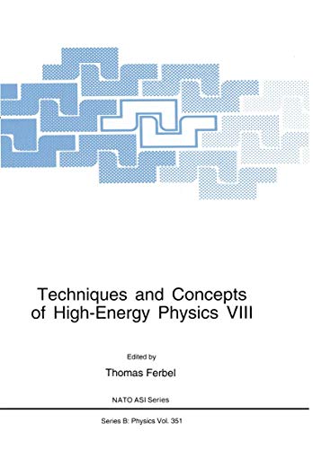 Imagen de archivo de Techniques and Concepts of High-Energy Physics VIII (Nato ASI Subseries B:, 351) a la venta por HPB-Red