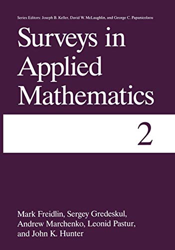 Surveys in Applied Mathematics: Volume 2 (9781461358213) by I.Freidlin, Mark