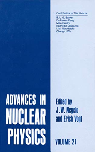 Imagen de archivo de Advances in Nuclear Physics: Volume 21 (Advances in Nuclear Physics, 21) a la venta por Lucky's Textbooks