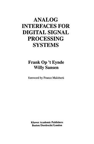 9781461364320: Analog Interfaces for Digital Signal Processing Systems (The Springer International Series in Engineering and Computer Science)