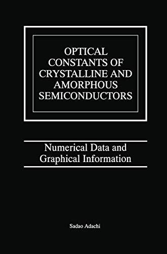 Stock image for Optical Constants of Crystalline and Amorphous Semiconductors: Numerical Data and Graphical Information for sale by Ria Christie Collections