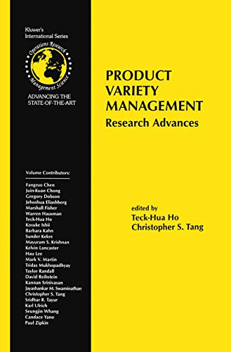 9781461375524: Product Variety Management: Research Advances (International Series in Operations Research & Management Science, 10)