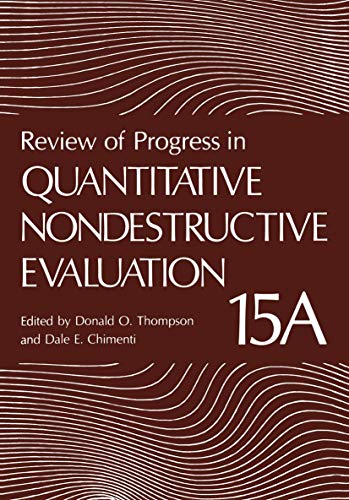 Imagen de archivo de Review of Progress in Quantitative Nondestructive Evaluation a la venta por Buchpark