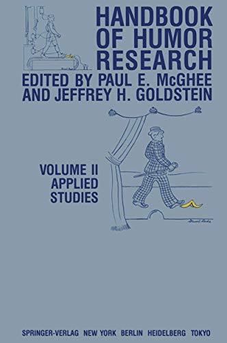 Stock image for Handbook of Humor Research: Applied Studies: Vol 2 for sale by Revaluation Books