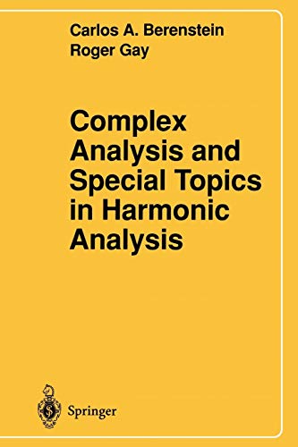 Beispielbild fr Complex Analysis and Special Topics in Harmonic Analysis zum Verkauf von GF Books, Inc.