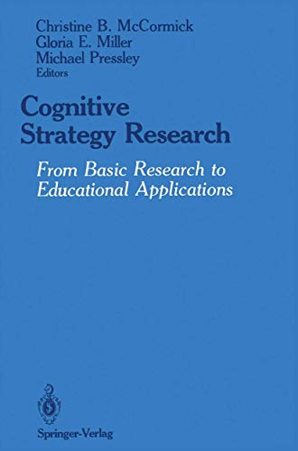 Stock image for Cognitive Strategy Research: From Basic Research to Educational Applications for sale by Revaluation Books