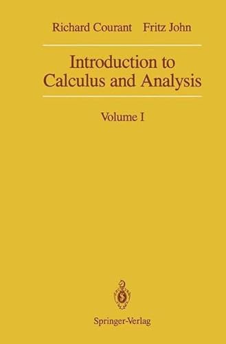 Stock image for Introduction to Calculus and Analysis: Volume I for sale by HPB-Red