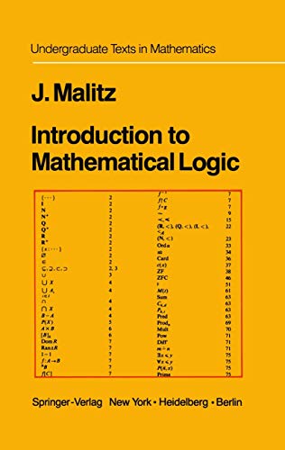Introduction to Mathematical Logic : Set Theory Computable Functions Model Theory - Jerome Malitz