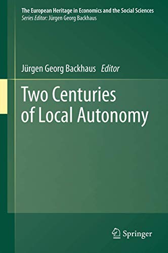 Beispielbild fr Two Centuries of Local Autonomy. zum Verkauf von Gast & Hoyer GmbH