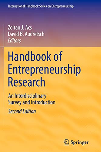9781461412038: Handbook of Entrepreneurship Research: An Interdisciplinary Survey and Introduction