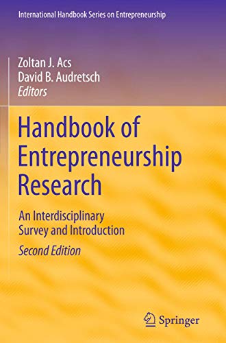 Stock image for Handbook of Entrepreneurship Research: An Interdisciplinary Survey and Introduction (International Handbook Series on Entrepreneurship) for sale by Phatpocket Limited