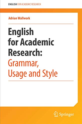 Imagen de archivo de English for Academic Research: Grammar, Usage and Style a la venta por Zoom Books Company