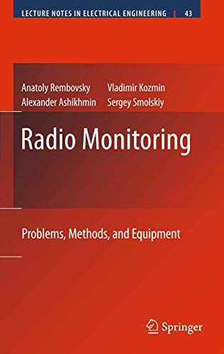 9781461429371: Radio Monitoring: Problems, Methods and Equipment (Lecture Notes in Electrical Engineering, 43)