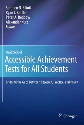 Beispielbild fr Handbook of Accessible Achievement Tests for All Students: Bridging the Gaps Between Research, Practice, and Policy zum Verkauf von HPB-Red