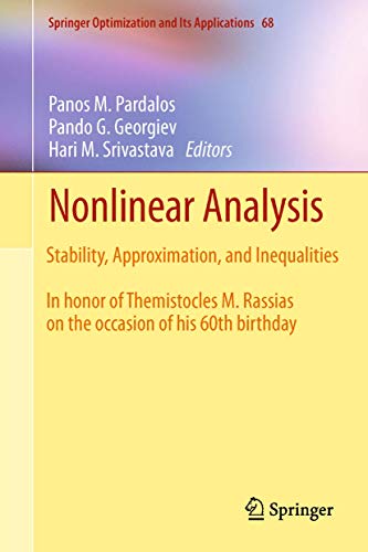 Stock image for Nonlinear Analysis. Stability, Approximation, and Inequalities. for sale by Antiquariat im Hufelandhaus GmbH  vormals Lange & Springer