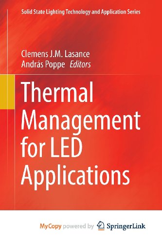 9781461450924: Thermal Management for LED Applications