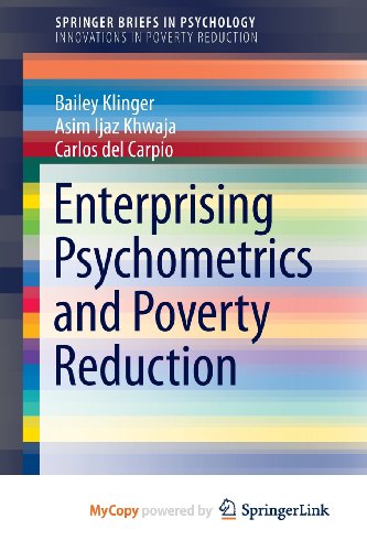 9781461472285: Enterprising Psychometrics and Poverty Reduction